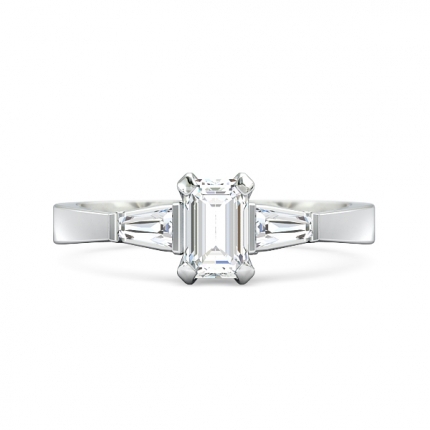 Emerald Speranza Emerald Diamond Ring in Platinum 950 AU - Main View